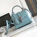 LV M87106 Louis Vuitton Ostrich Rose Des Vents Mini Ligth Blue