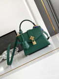 LV M87106 Louis Vuitton Ostrich Rose Des Vents Mini Green
