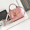 LV M87106 Louis Vuitton Ostrich Rose Des Vents Mini Pink
