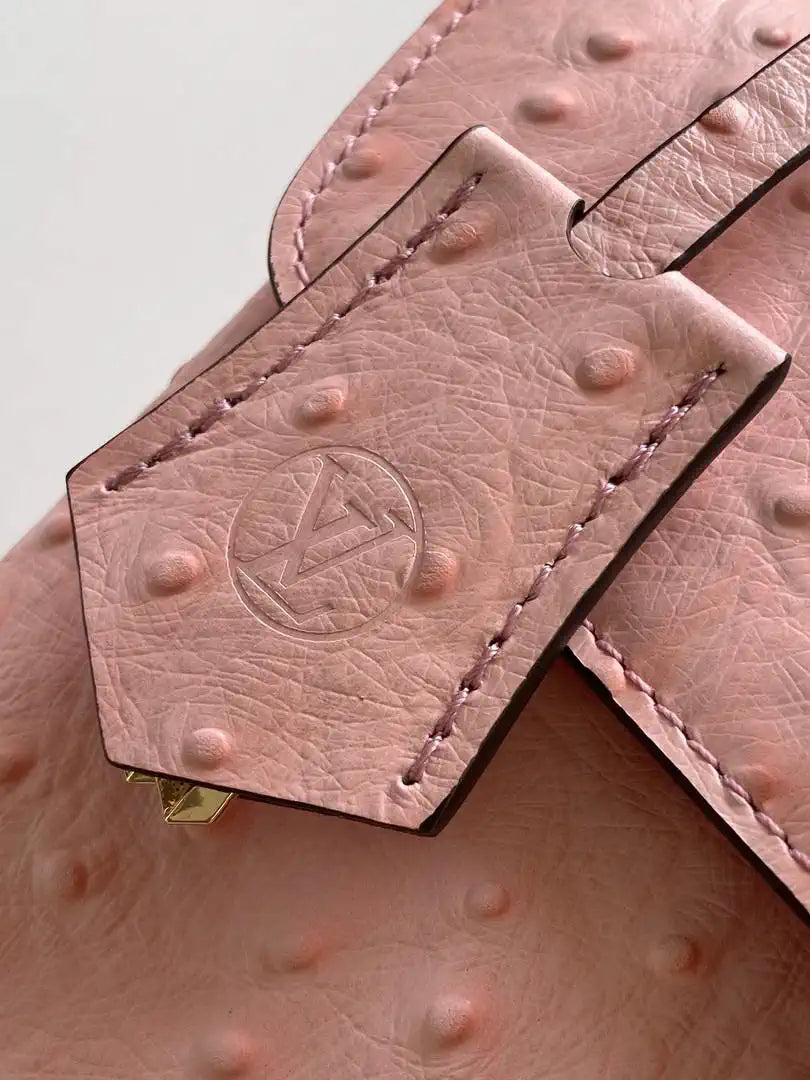 LV M87106 Louis Vuitton Ostrich Rose Des Vents Mini Pink