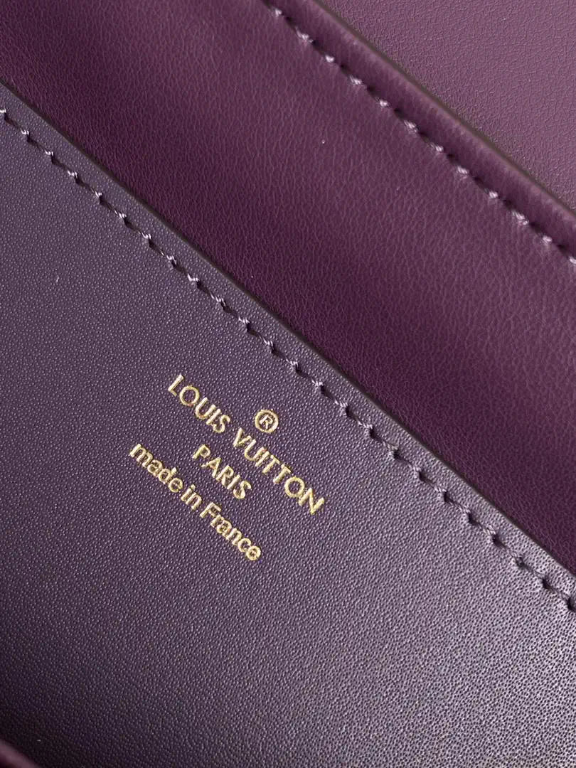 LV M87107 Louis Vuitton Ostrich Rose Des Vents MM Purple