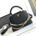 LV M87313 Louis Vuitton Ostrich Capucines BB Black