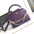 LV M87313 Louis Vuitton Ostrich Capucines BB Purple