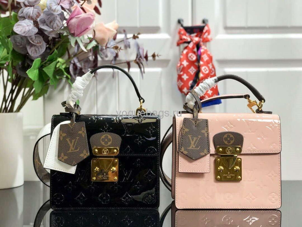 LV M90468 Louis Vuitton Spring Street Monogram Vernis M90514  Bag Cream - Voguebags