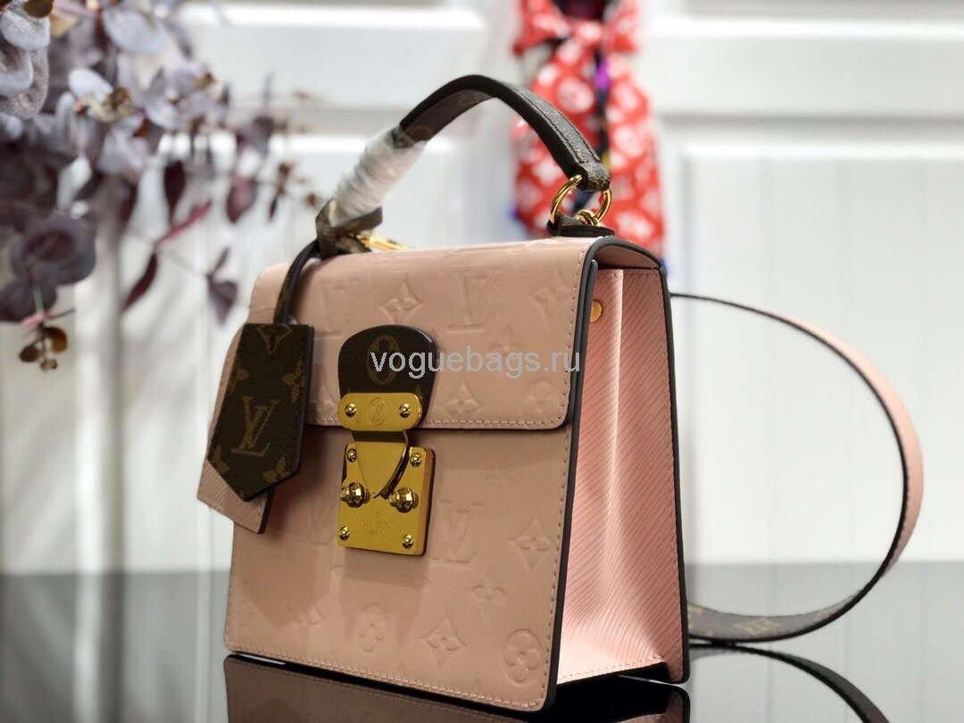 LV M90468 Louis Vuitton Spring Street Monogram Vernis M90514  Bag Cream - Voguebags