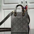 LV M90564 Louis Vuitton Petit Sac Plat Monogram Vernis M69442 Bag Silver - Voguebags