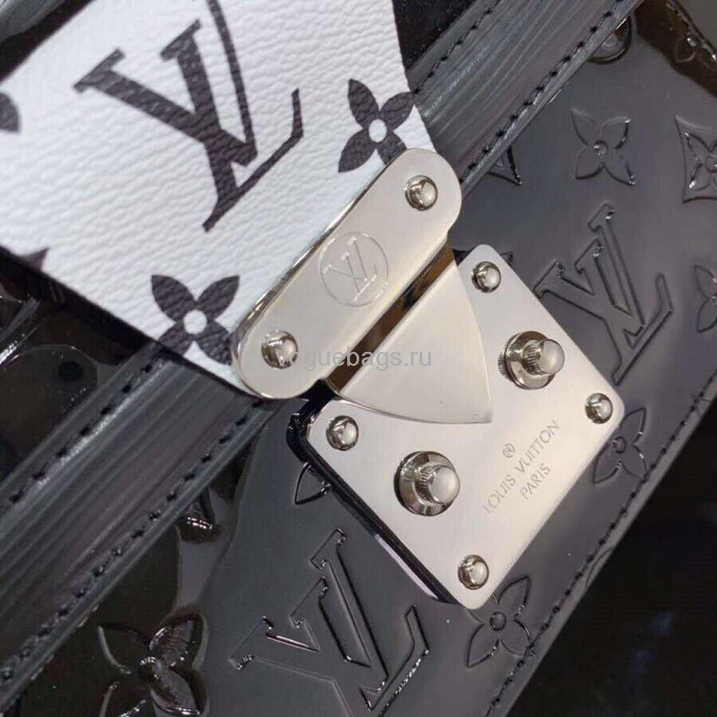 Louis Vuitton M90516 LV Wynwood Monogram Vernis Bag M90566 Black and  White - Voguebags