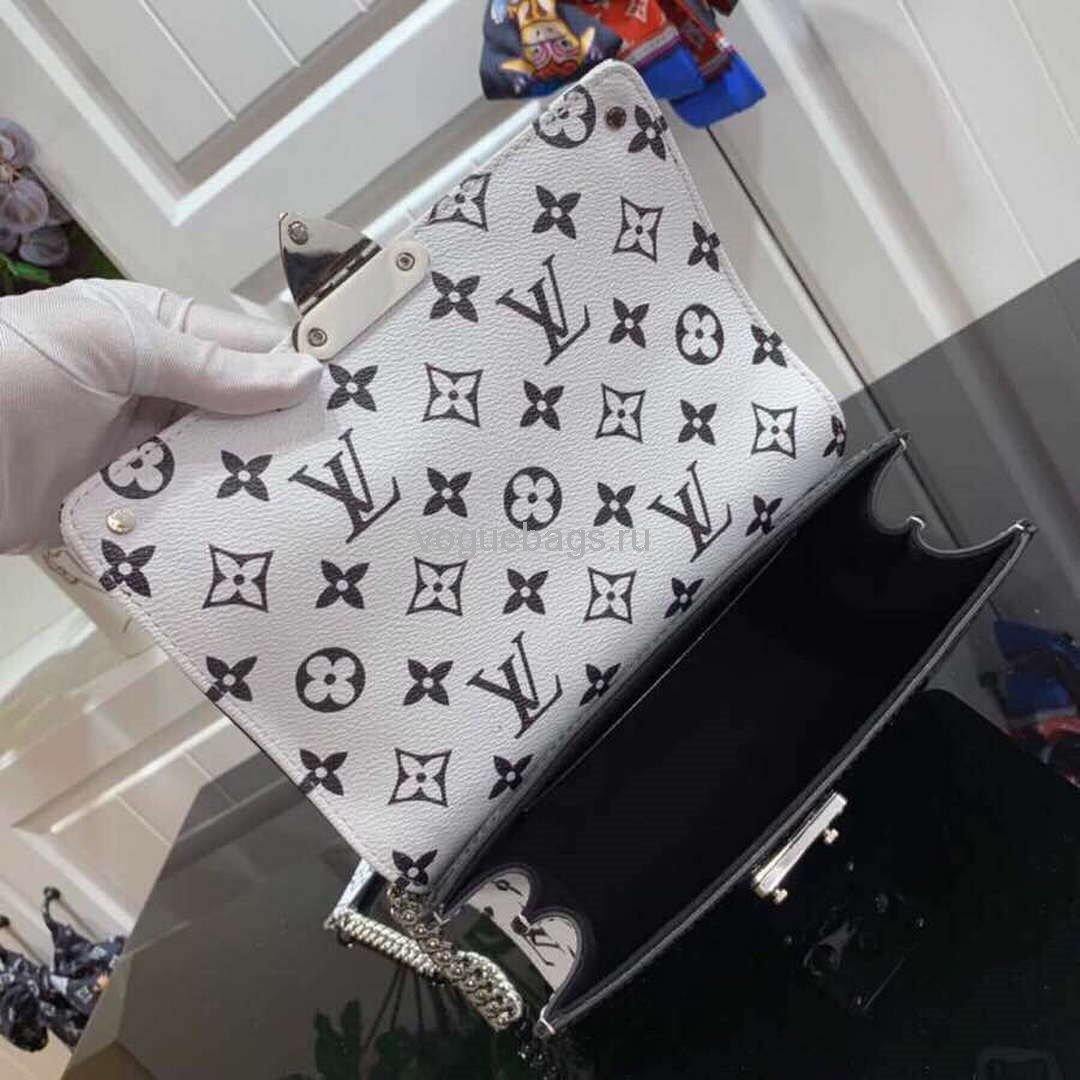 Louis Vuitton M90516 LV Wynwood Monogram Vernis Bag M90566 Black and  White - Voguebags