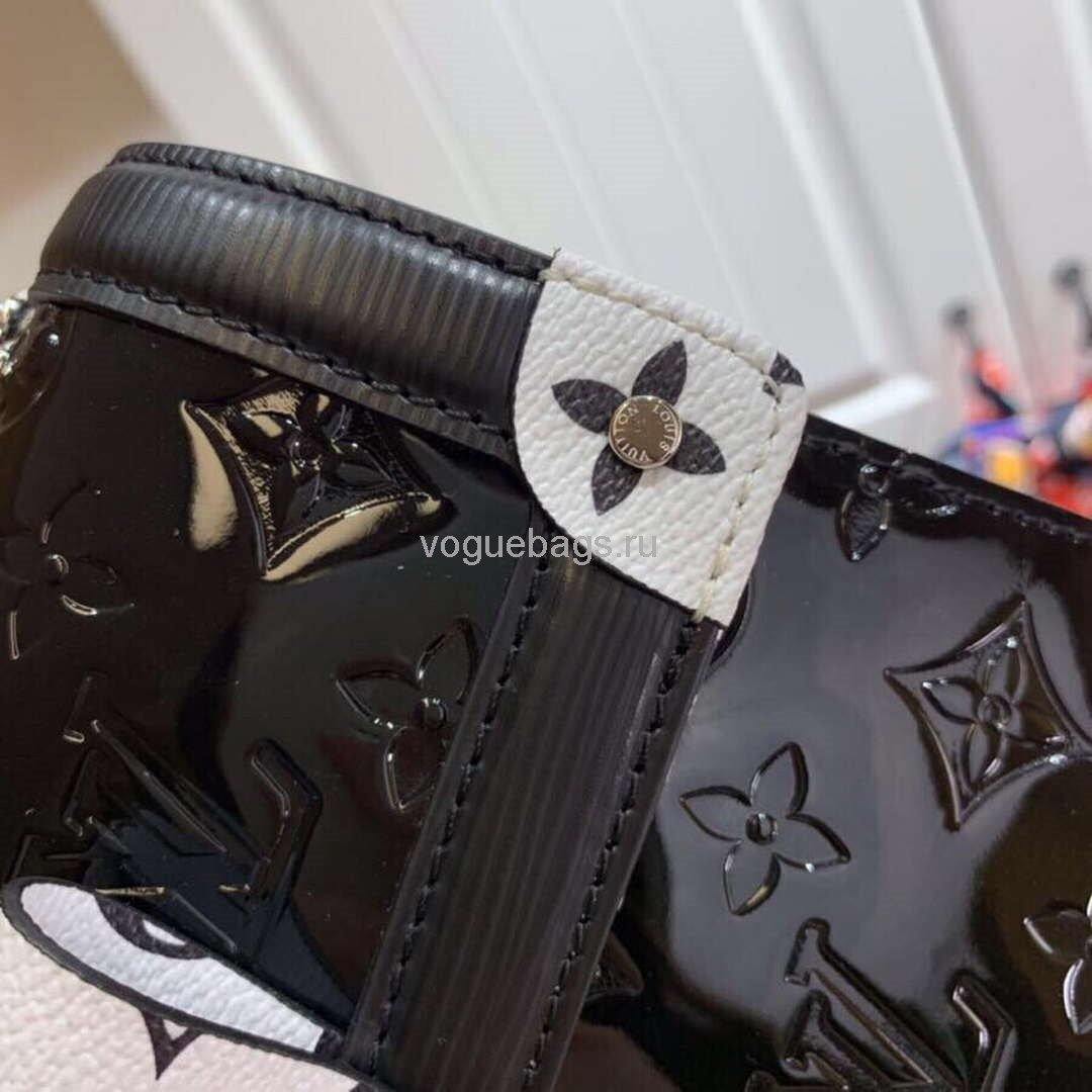 Louis Vuitton M90516 LV Wynwood Monogram Vernis Bag M90566 Black and  White - Voguebags