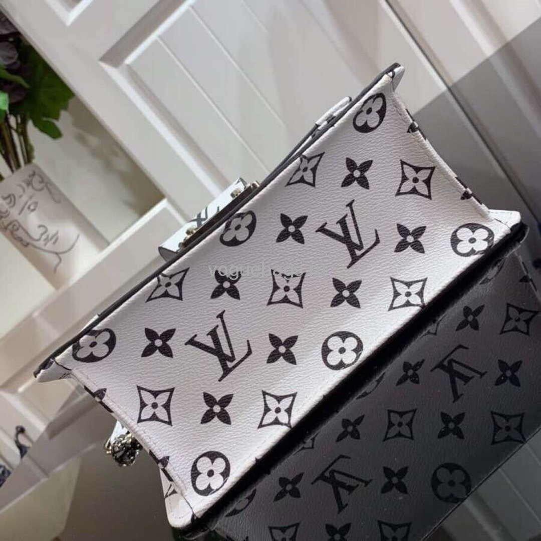 Louis Vuitton M90516 LV Wynwood Monogram Vernis Bag M90566 Black and  White - Voguebags