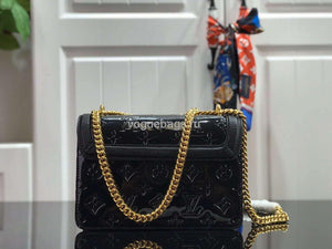 LV M90516 Louis Vuitton Wynwood Monogram Vernis Bag M90566 Black - Voguebags