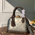 LV M90584 Louis Vuitton Alma BB Monogram Bag M90583 Silver - Voguebags