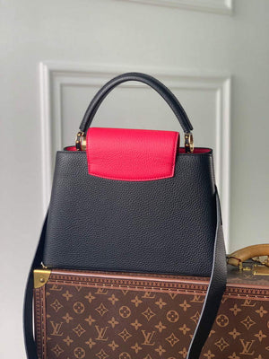 LV M94755 Louis Vuitton Capucines BB Handbag Black Rose Berlingot - Default Title - View 2