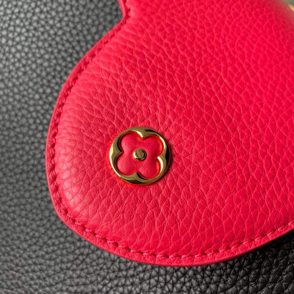 LV M94755 Louis Vuitton Capucines BB Handbag Black Rose Berlingot