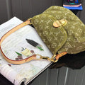 LV M95050 Louis Vuitton Monogram Denim Shoulder Bag Green