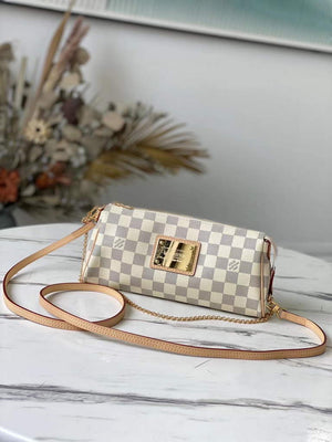 LV N55214 Louis Vuitton M95567  EVA Shoulder Bag N55213 Damier Azur Canvas - Default Title - View 1
