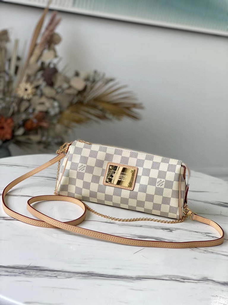 LV N55214 Louis Vuitton M95567  EVA Shoulder Bag N55213 Damier Azur Canvas
