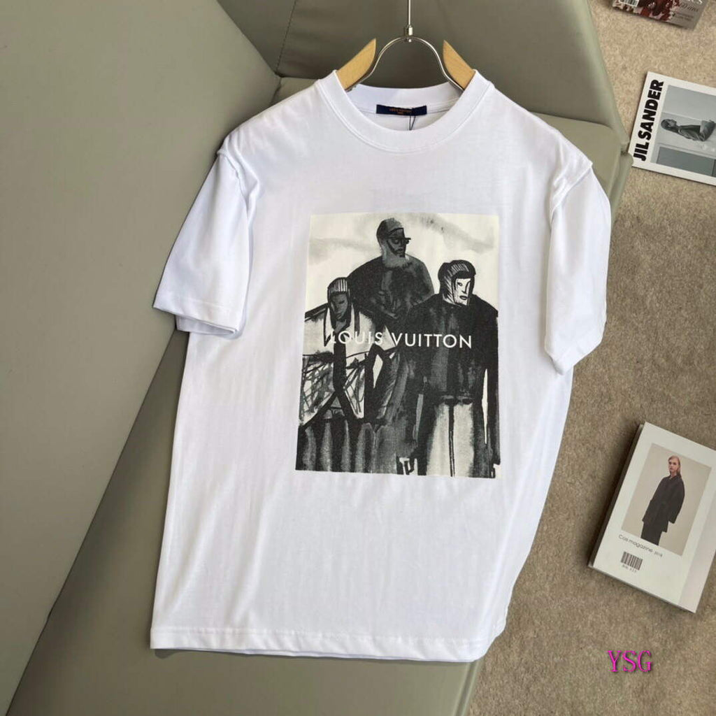 LV Men T-Shirts Louis Vuitton Fashion Clothing L60172