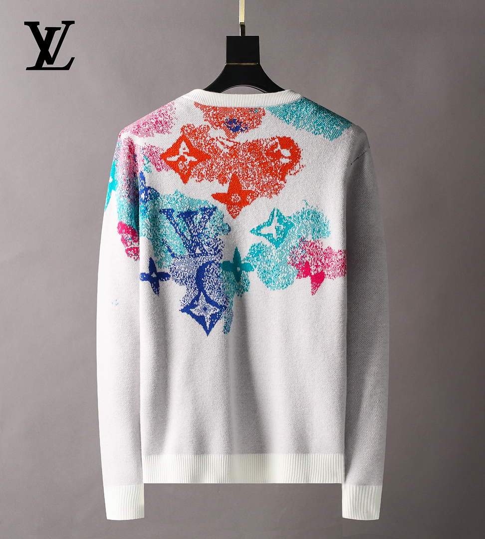 LV Men's Sweaters Designer Louis Vuitton Sweaters and Cardigans Clothing 36003 Navy blue