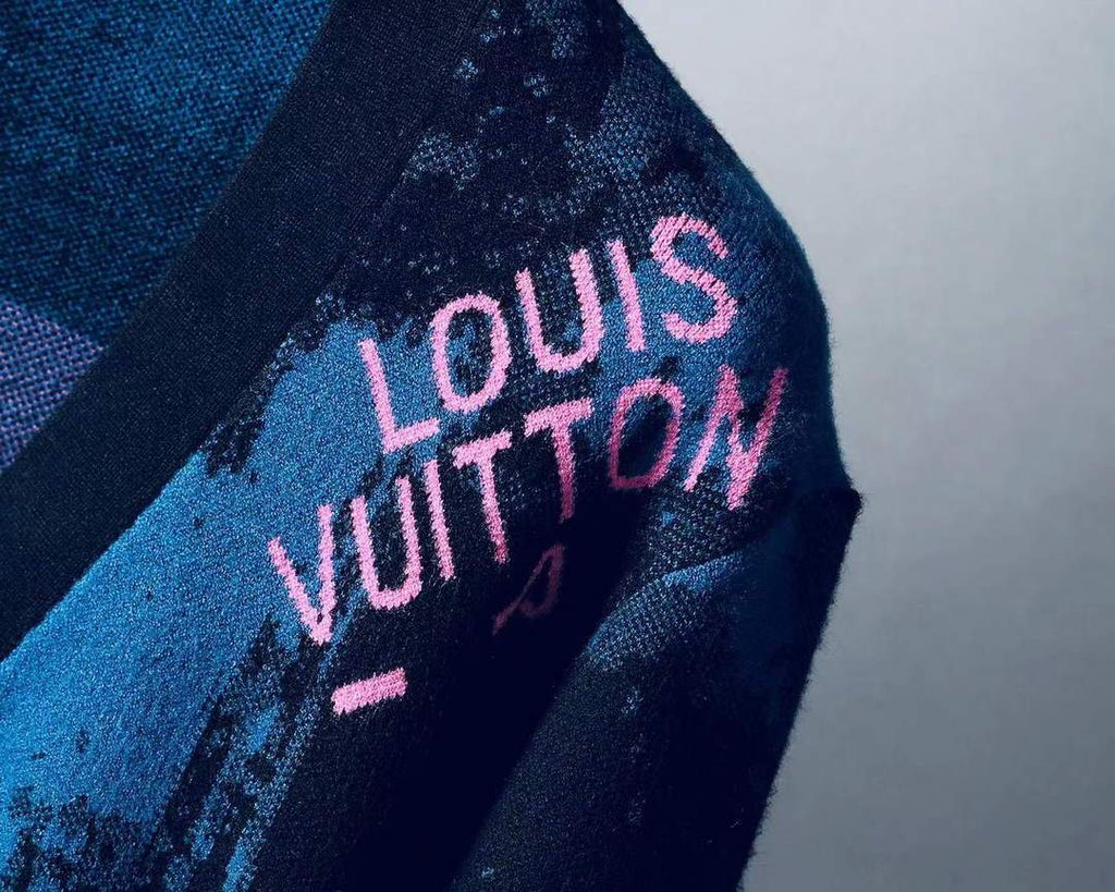 LV Men's Sweaters Designer Louis Vuitton Sweaters and Cardigans Clothing 36004 Blue