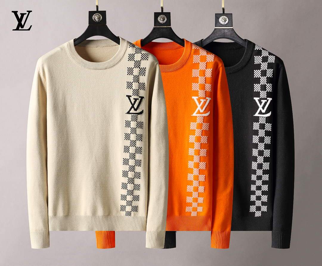 LV Men's Sweaters Designer Louis Vuitton Sweaters and Cardigans Clothing 36019