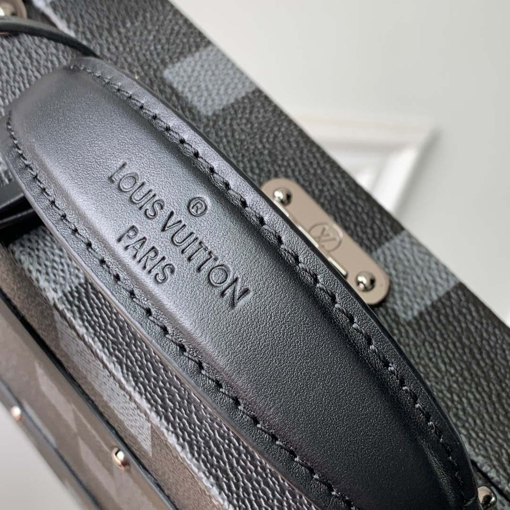 LV N00059 Louis Vuitton Handle Trunk Bag Black