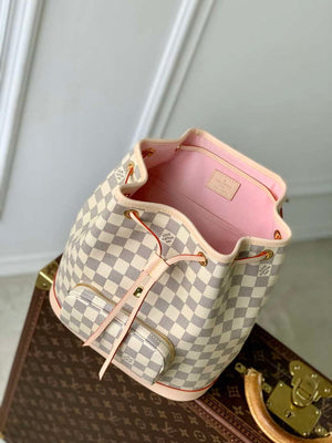 LV N00120 Louis Vuitton Montsouris PM Backpack Damier Azur - Default Title - View 9