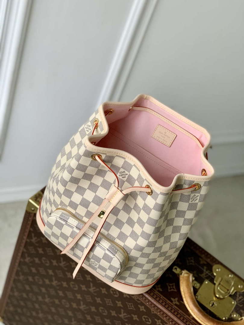 LV N00120 Louis Vuitton Montsouris PM Backpack Damier Azur - Default Title - View 9