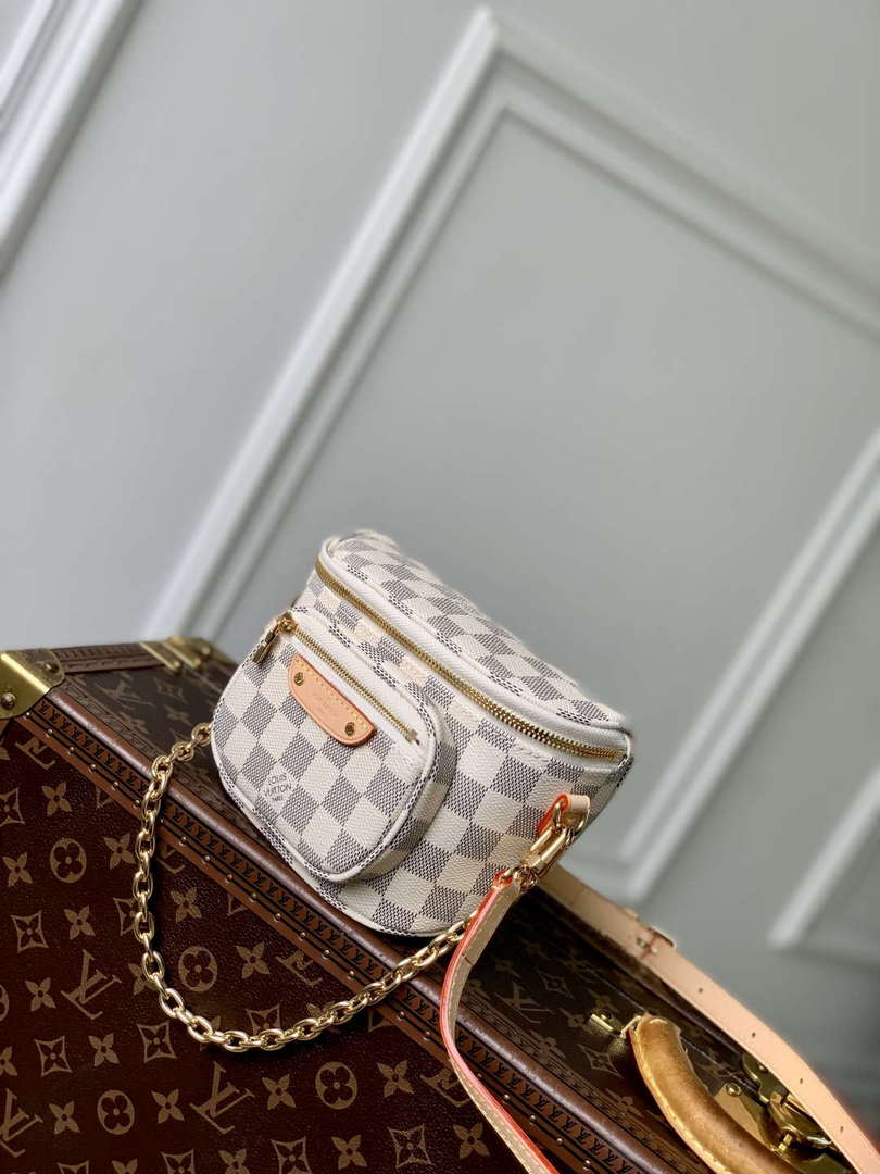 LV N00130 Louis Vuitton Mini Bumbag Damier Azur