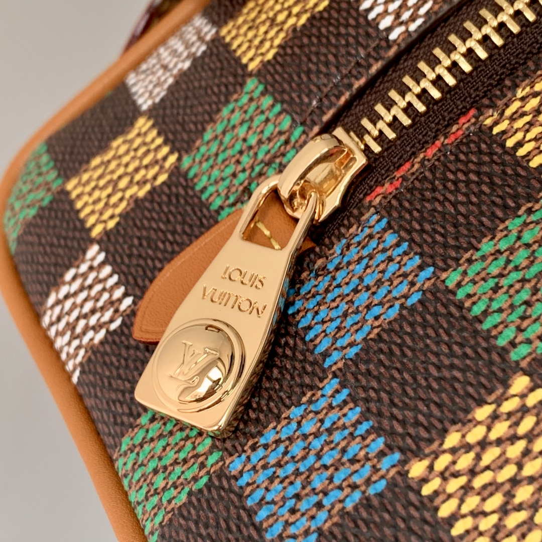 LV N00151 Louis Vuitton Locker Dopp Kit Damier Eb¨¨ne Canvas - Default Title - View 6