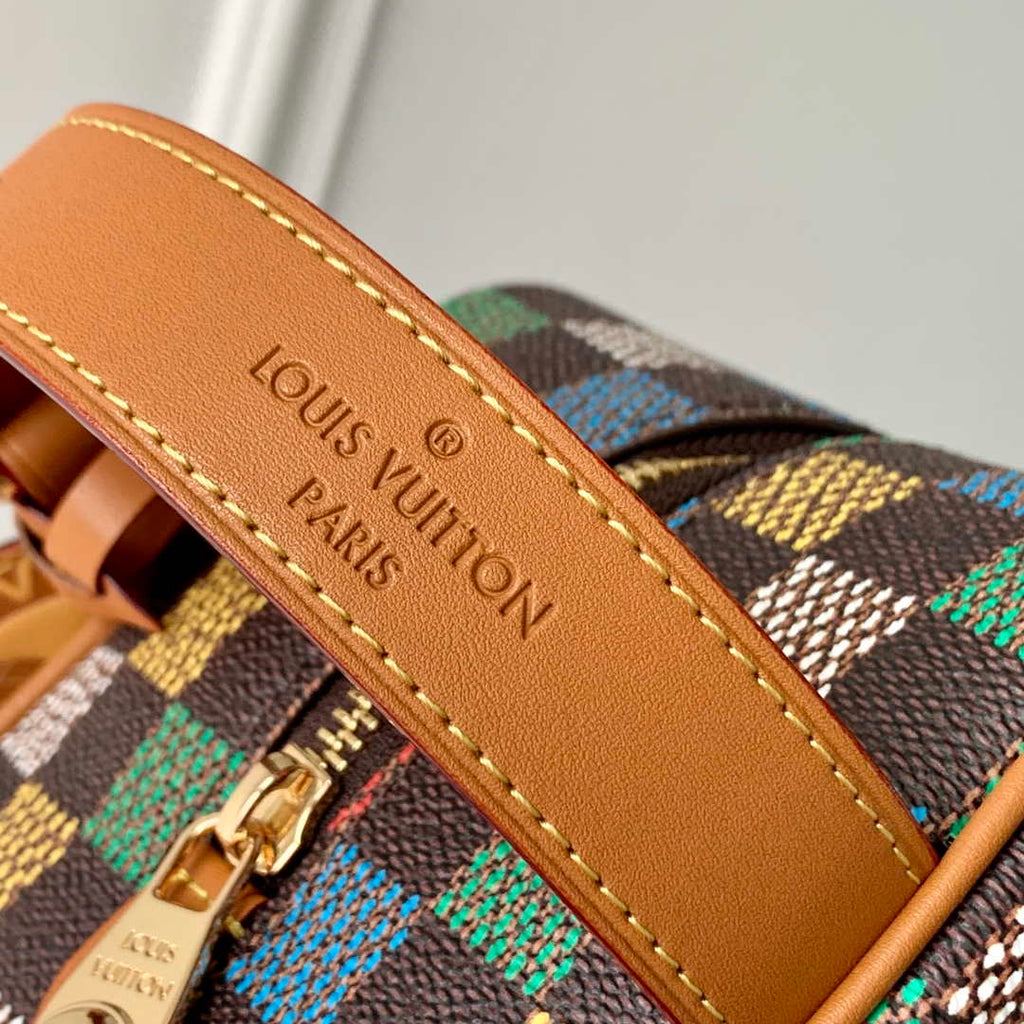 LV N00151 Louis Vuitton Locker Dopp Kit Damier Eb¨¨ne Canvas