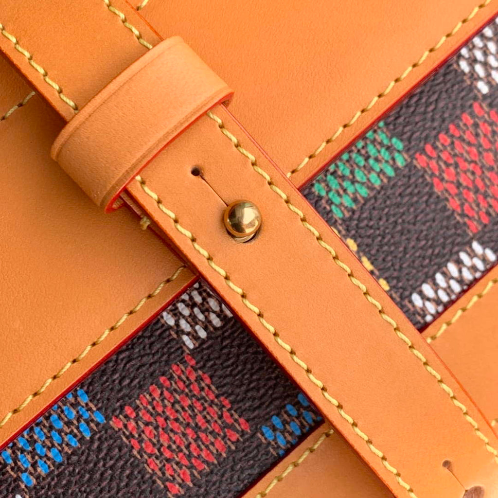 LV N00187 Louis Vuitton Steamer East West Wearable Wallet Multicolor