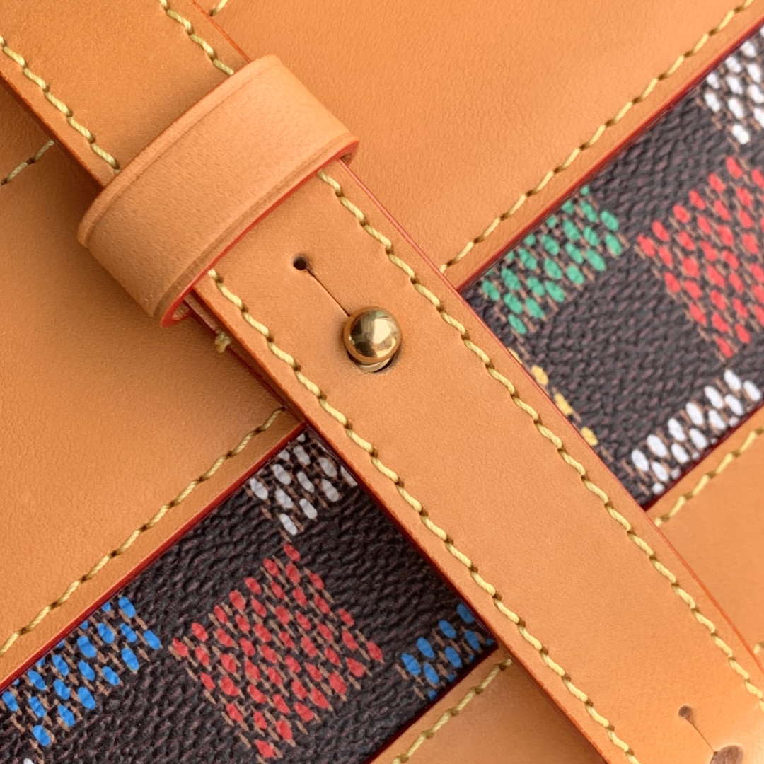 LV N00187 Louis Vuitton Steamer East West Wearable Wallet Multicolor