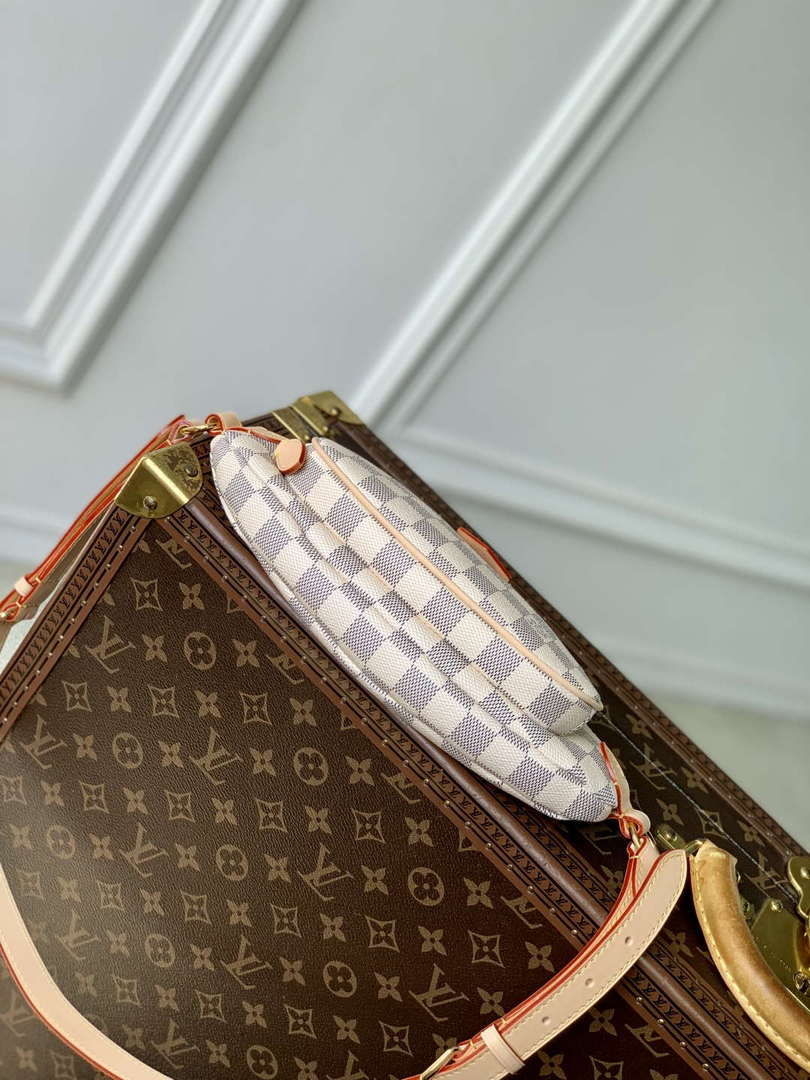 LV N00230 Louis Vuitton Keepit Bumbag Damier Azur - Default Title - View 3