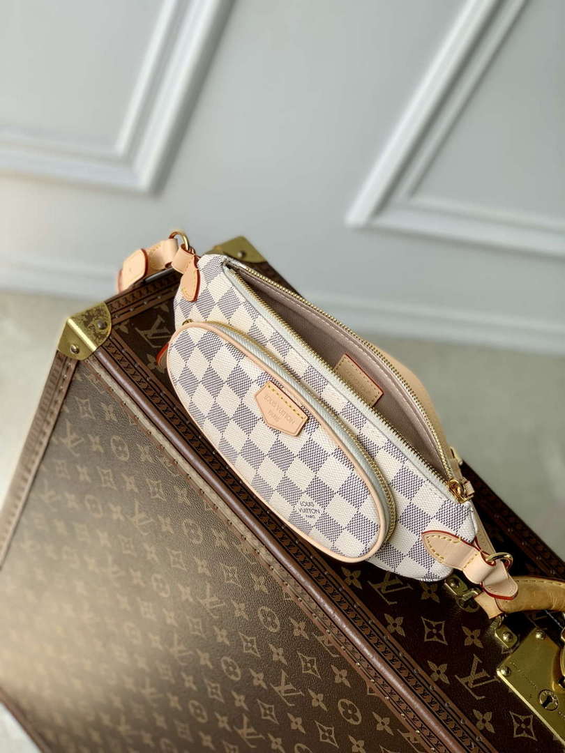LV N00230 Louis Vuitton Keepit Bumbag Damier Azur - Default Title - View 9