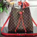 LV N40198 Louis Vuitton N¨¦ONO¨¦ MM Bag Damier Ebene Red - Default Title - View 1