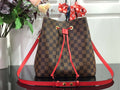 LV N40198 Louis Vuitton N¨¦ONO¨¦ MM Bag Damier Ebene Red