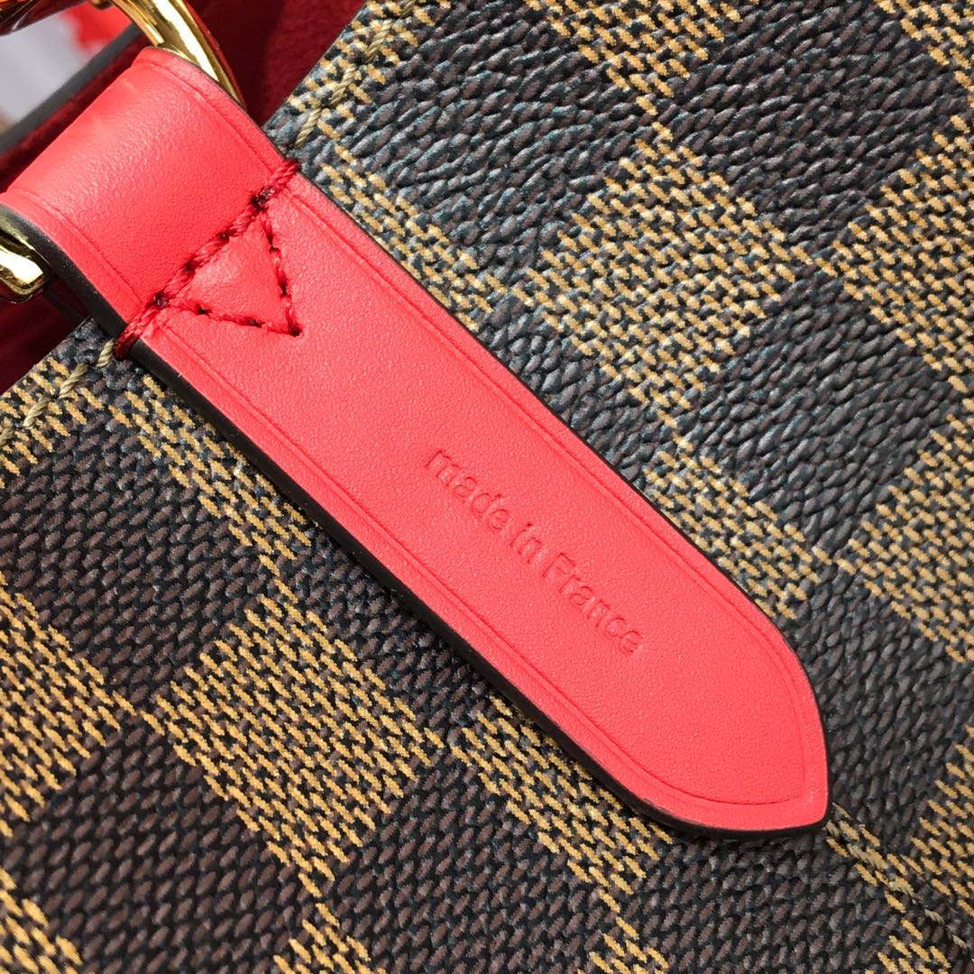 LV N40198 Louis Vuitton N¨¦ONO¨¦ MM Bag Damier Ebene Red