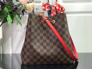 LV N40198 Louis Vuitton N¨¦ONO¨¦ MM Bag Damier Ebene Red - Default Title - View 6