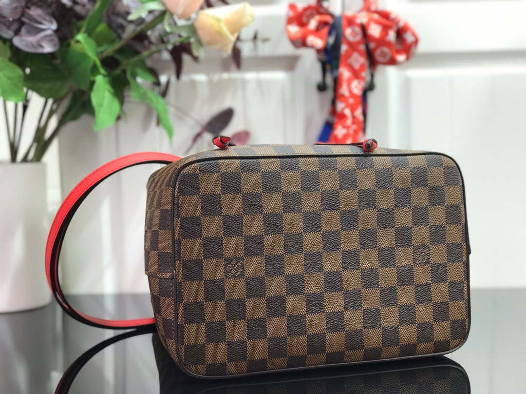 LV N40198 Louis Vuitton N¨¦ONO¨¦ MM Bag Damier Ebene Red