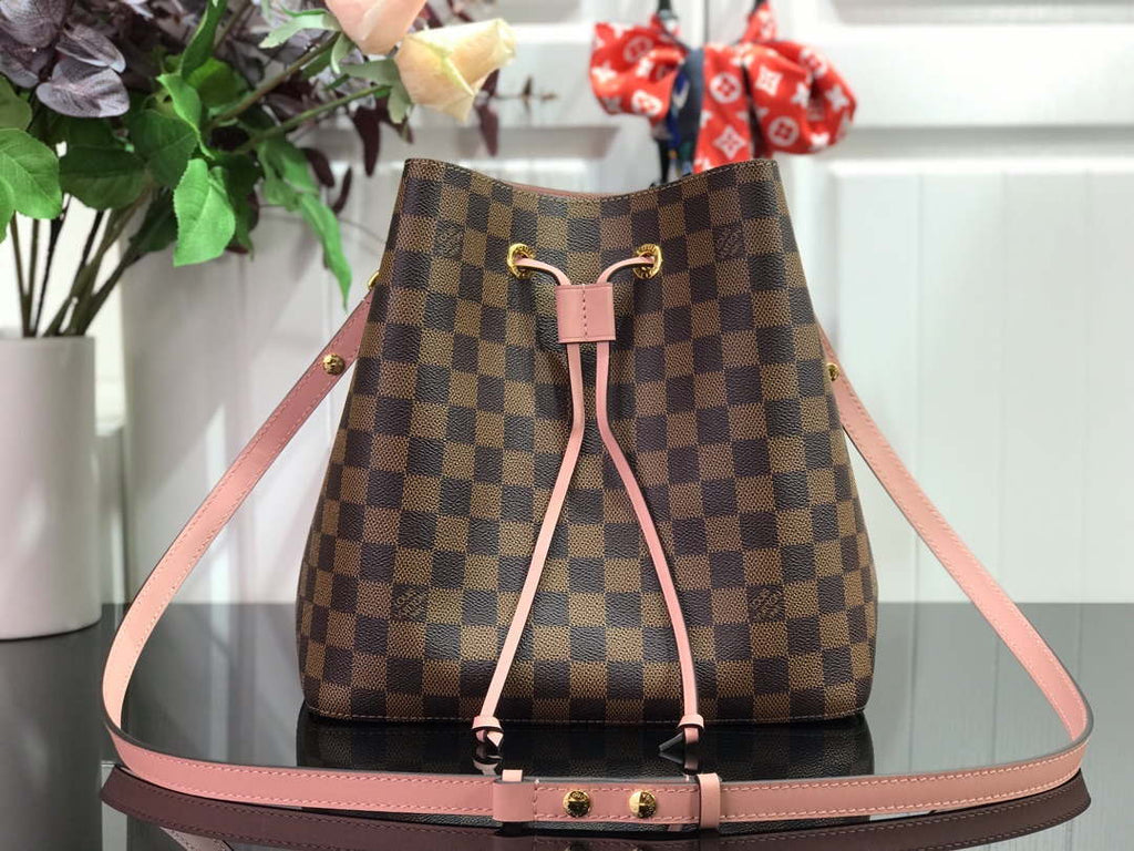 LV N40198 Louis Vuitton N¨¦ONO¨¦ MM Bag Damier Ebene Venus Pink