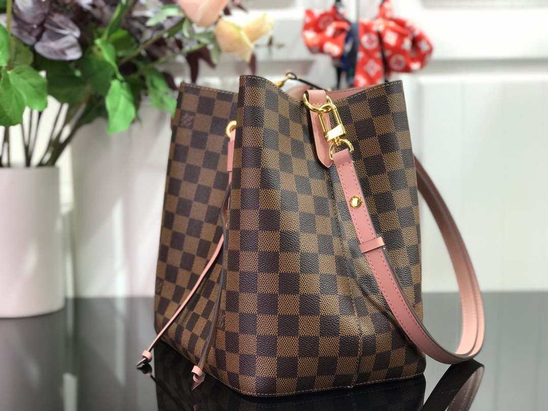 LV N40198 Louis Vuitton N¨¦ONO¨¦ MM Bag Damier Ebene Venus Pink - Default Title - View 2