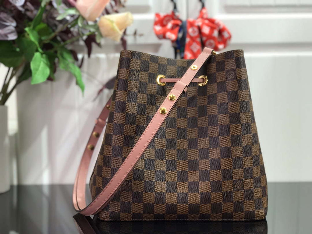 LV N40198 Louis Vuitton N¨¦ONO¨¦ MM Bag Damier Ebene Venus Pink