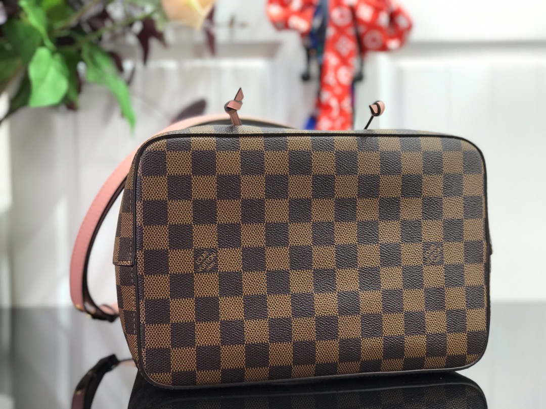 LV N40198 Louis Vuitton N¨¦ONO¨¦ MM Bag Damier Ebene Venus Pink - Default Title - View 4