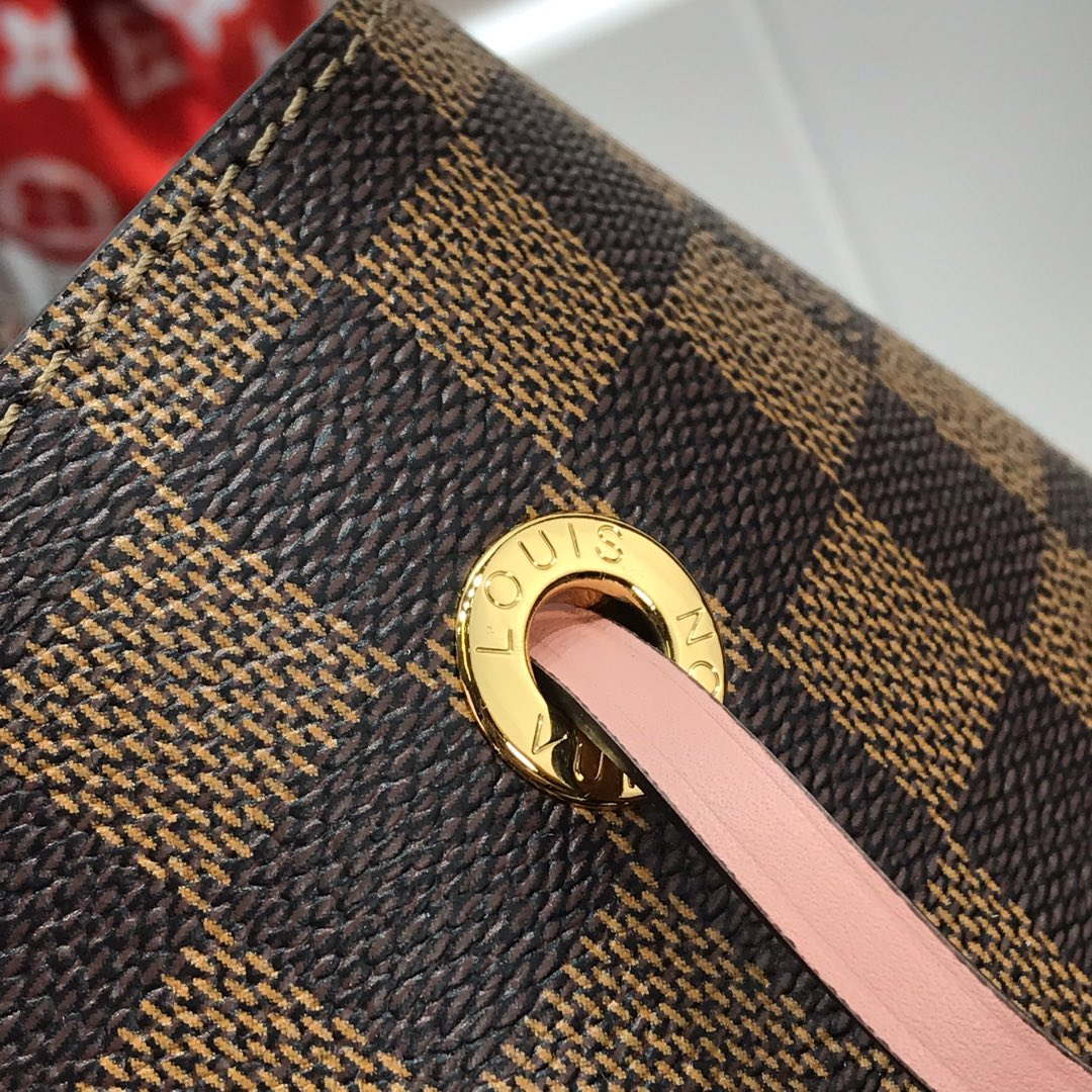 LV N40198 Louis Vuitton N¨¦ONO¨¦ MM Bag Damier Ebene Venus Pink - Default Title - View 5