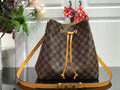 LV N40213 Louis Vuitton N¨¦ONO¨¦ MM Bag Damier Ebene Safran Yellow