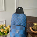 LV N40403 Louis Vuitton Avenue Sling Bag Men N41719 Backpacks Damier Graphite Blue - Voguebags
