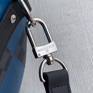LV N40410 Louis Vuitton Keepall Bandouliere 50 Travel Bag Blue - Default Title - View 5