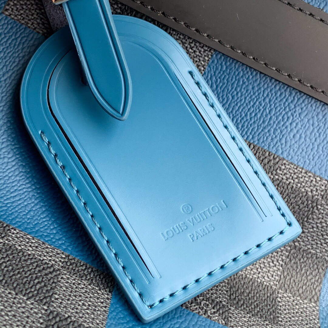 LV N40410 Louis Vuitton Keepall Bandouliere 50 Travel Bag Blue - Default Title - View 6