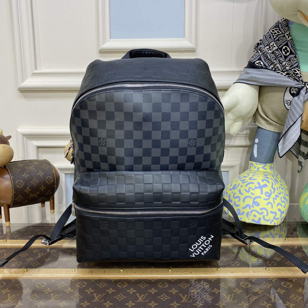 LV N40436 Louis Vuitton Discovery Backpack PM Black Graphite - Default Title - View 1